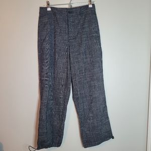 ASOS Design Black and White Button Fly Joggers